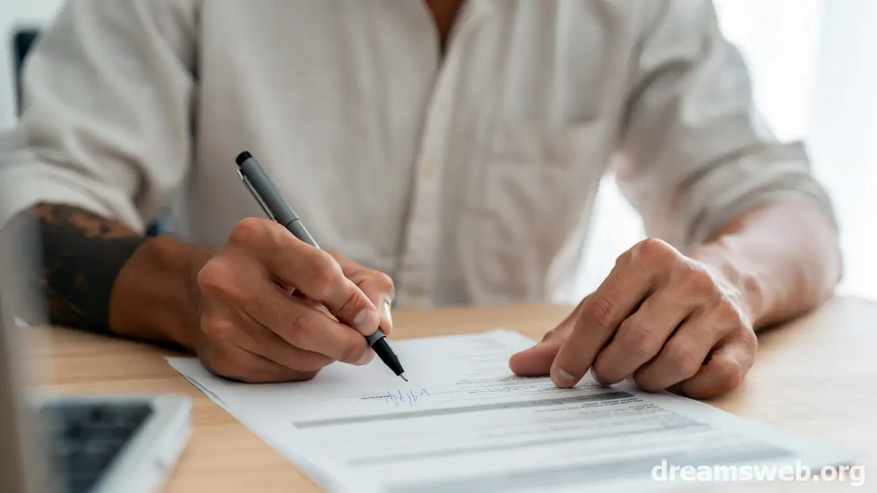 Signing Car Insurance Papers in a Dream Meaning