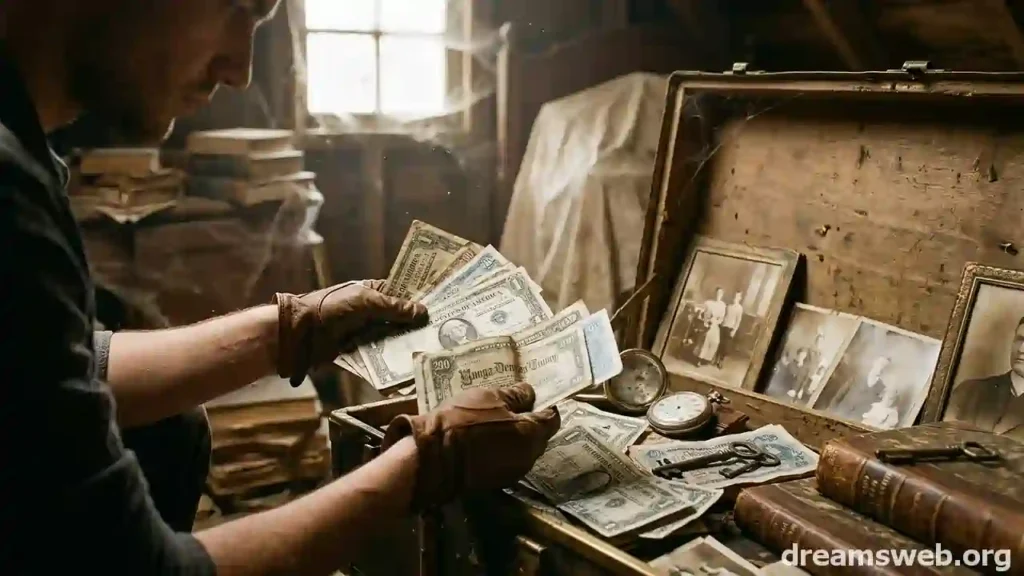 finding old money in a dream past value and hidden worth