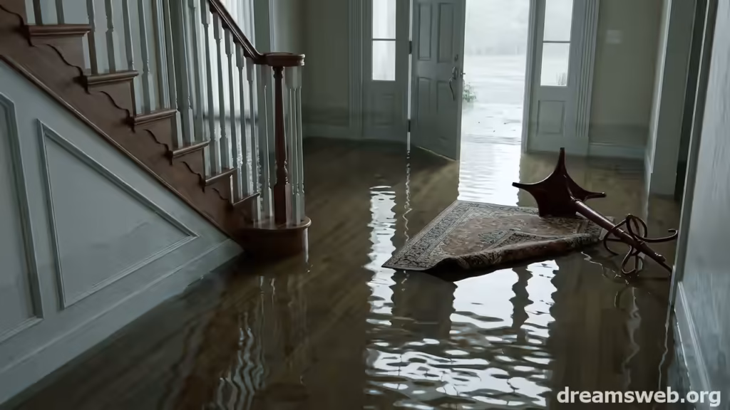 flooded house dream — room by room what it means